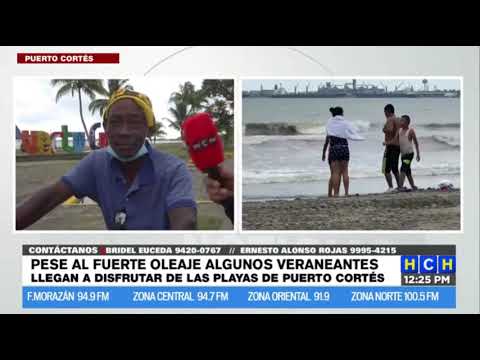 Pocos turistas en Puerto Cortés y Omoa debido a las bajas temperaturas y lluvias