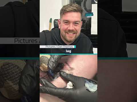 England fan ‘keeping winners tattoo’ #itvnews