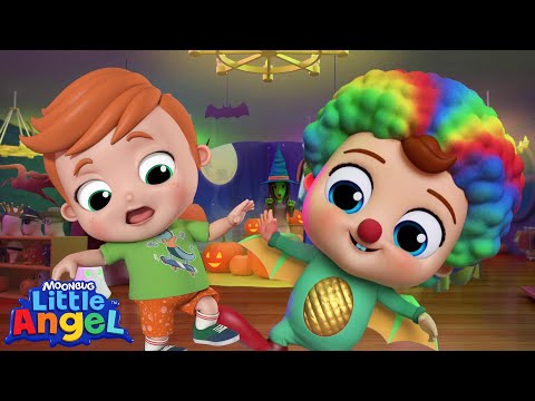 Spooky Costume Dress Up 🎃👗| Little Angel Color Songs & Nursery Rhymes | Learn Colors & Shapes