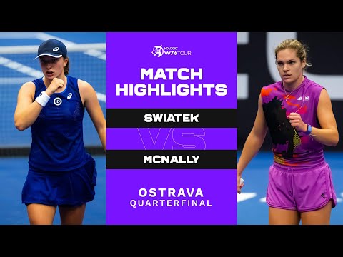 Iga Swiatek vs. Caty McNally | 2022 Ostrava Quarterfinal | WTA Match Highlights