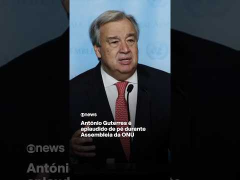 António Guterres é aplaudido de pé durante Assembleia da <strong>ONU</strong>