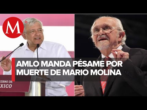 AMLO lamenta muerte de Mario Molina