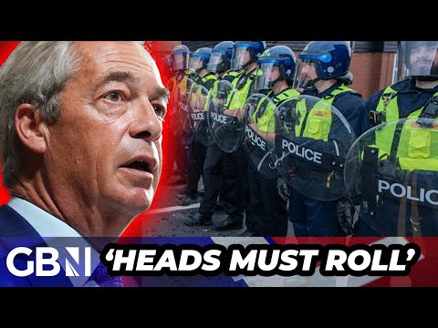 BREAKING: Nigel Farage says ‘heads MUST roll’ as video shows police ESCORTING pro-migrant protesters