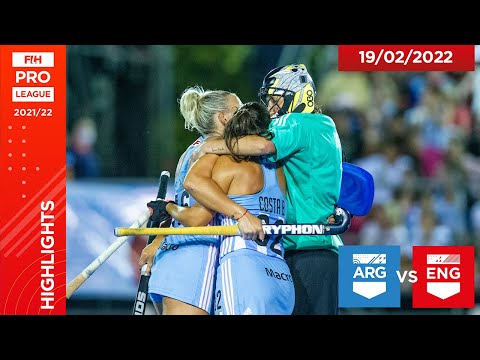 Field Hockey 🏑 FIH Hockey Pro League Season 3: Argentina vs England (Women), Game 1 highlights
