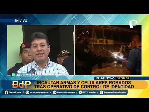 BDP EN VIVO PNP brinda resultados de operativo de control de identidad en El Agustino
