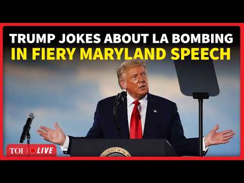 LIVE | 'BOMB LA &amp; SAN DIEGO': Trump Responds To Iran 'Bombing' Backlash In Maryland; Slams Wes Moore