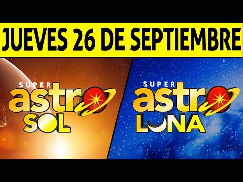 Resultado ASTRO SOL y ASTRO LUNA del Jueves 26 de Septiembre de 2024  SUPER ASTRO