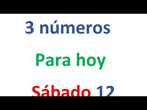 3 números para el Sábado 12 de Octubre, El campeón de los números