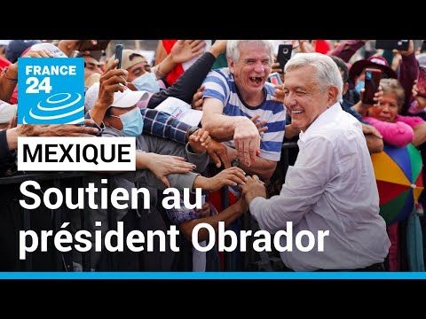 Marée humaine au Mexique en soutien au président Obrador • FRANCE 24