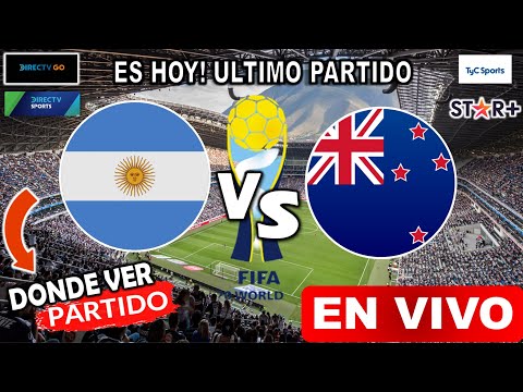 Argentina vs Nueva Zelanda en vivo Donde ver + horario juego argentina vs nva zelanda Mundial Sub 20
