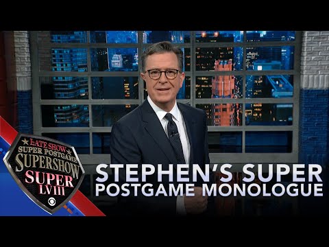 Stephen Colbert's Super Postgame Super Monologue Super