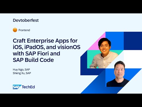 🟠 Craft Enterprise Apps for iOS, iPadOS, and visionOS with SAP Fiori and SAP Build Code