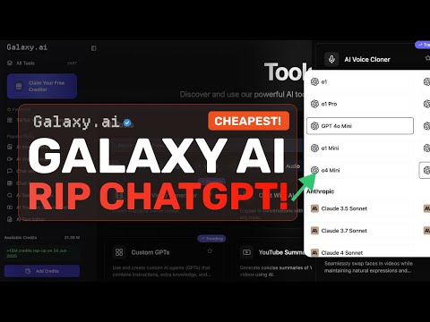 Galaxy AI UPGRADED (Review): This FREE & CRAZY All-in-one AI Platform is AMAZING. (Sonnet & Opus 4!)