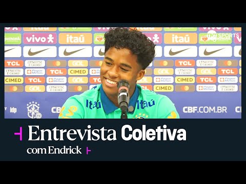 COLETIVA COM ENDRICK AO VIVO | ENTREVISTA COLETIVA DA SELEÇÃO BRASILEIRA