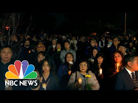 Mourners hold candlelight vigil for Monterey Park victims