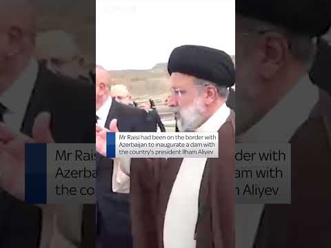 Iran president Ebrahim Raisi pictured before helicopter crash