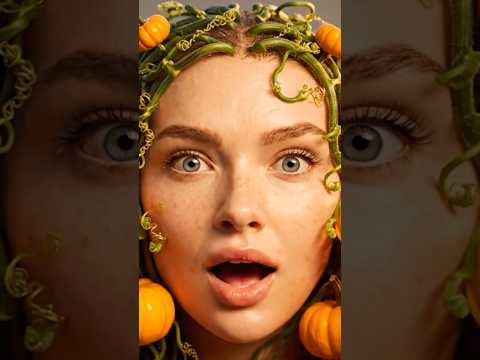 PUMPKIN HAIR 🎃 #pumpkin #aiasmr #aigenerated #ai