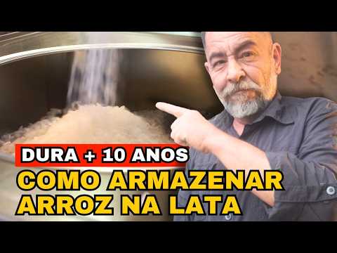 COMO ARMAZENAR ARROZ NA LATA