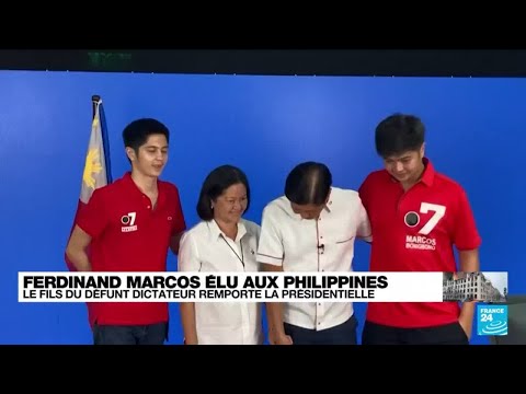 Philippines : Ferdinand Marcos Junior élu président, la renaissance d'un clan • FRANCE 24