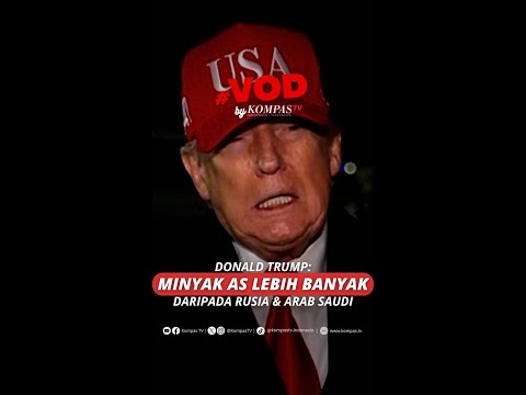 DONALD TRUMP: MINYAK AS LEBIH BANYAK DARI RUSIA & ARAB SAUDI #short