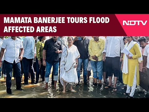 Bengal Floods | Mamata Banerjee Tours Flood Affected Area, Says Man-Made Disaster