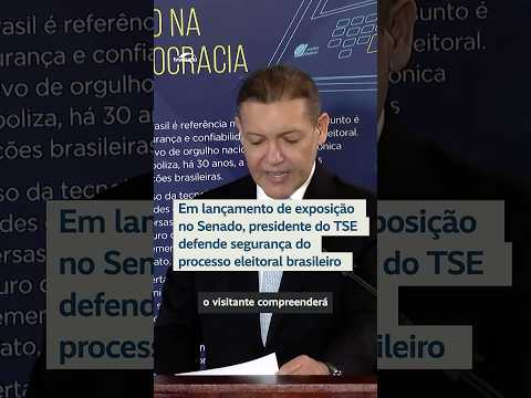 Presidente do TSE ressalta segurança das urnas #shorts