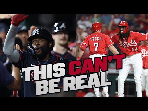 CRAZIEST INNING of the season?! Braves and Reds both score 8 runs in the 8th inning of tie game!