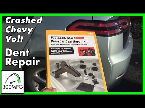 Crashed Chevy Volt Dent Repair - Paintless Dent Removal - Does it work?