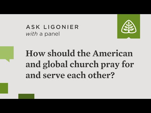 How should the North American and global church pray for and serve each other?