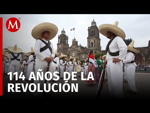 Sheinbaum encabeza su primer desfile militar por el 114 aniversario de la Revolución Mexicana