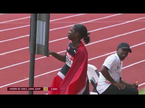 CARIFTA Games 2024 Grenada | Girls Long Jump Under 20 Final T&T Secure Gold