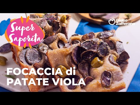 FOCACCIA di PATATE VIOLA con OLIVE 🌿💜 #adv