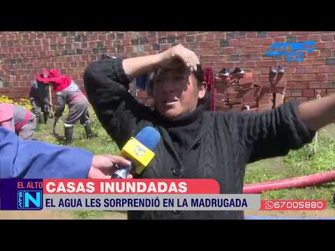 Familias se vieron afectadas por las lluvias en El Alto