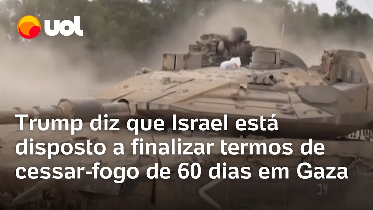 Trump diz que Israel está disposto a finalizar termos de cessar-fogo de 60 dias em Gaza