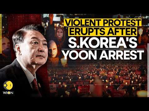 South Korea LIVE: Massive Protest Erupts After Impeached President Yoon Arrested By Investigators