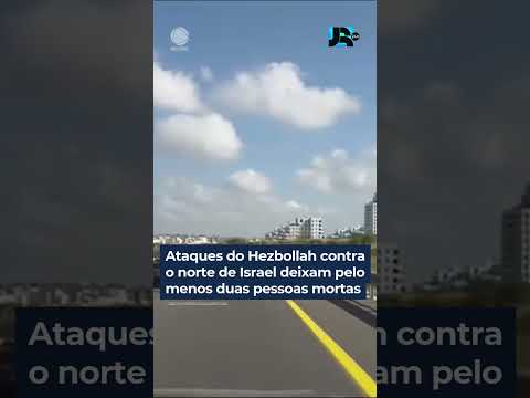 Ataques do Hezbollah contra o norte de Israel deixam pelo menos duas pessoas mortas #shorts