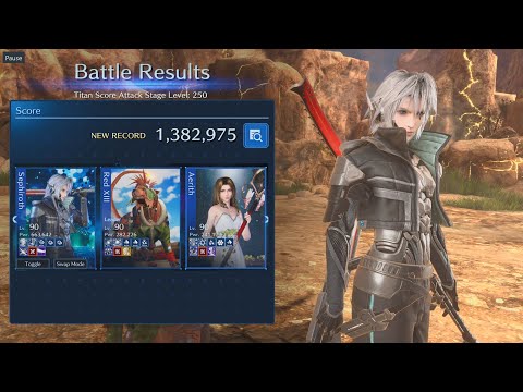 Battle Ranking: Titan Lv. 250 1,382,975 High Score! | FF7 Ever Crisis
