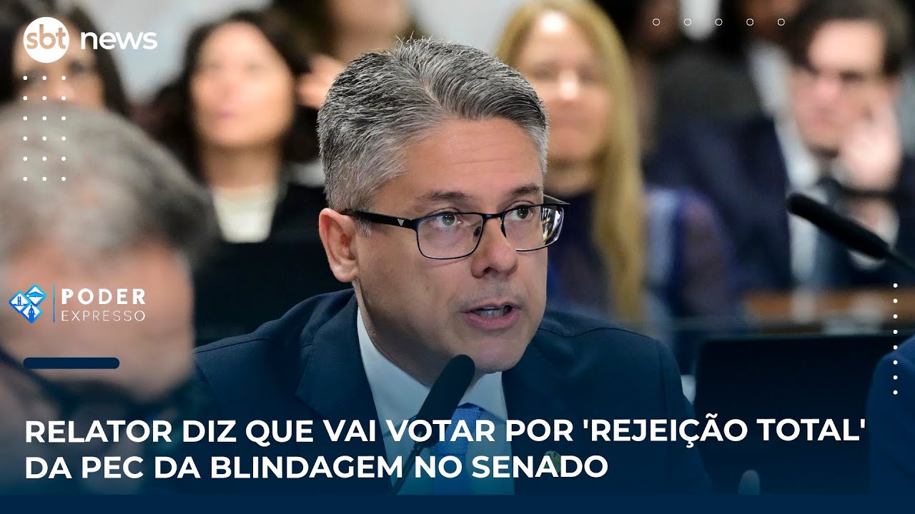 Relator diz que vai votar por rejeição total da PEC da Blindagem no Senado | SBT News