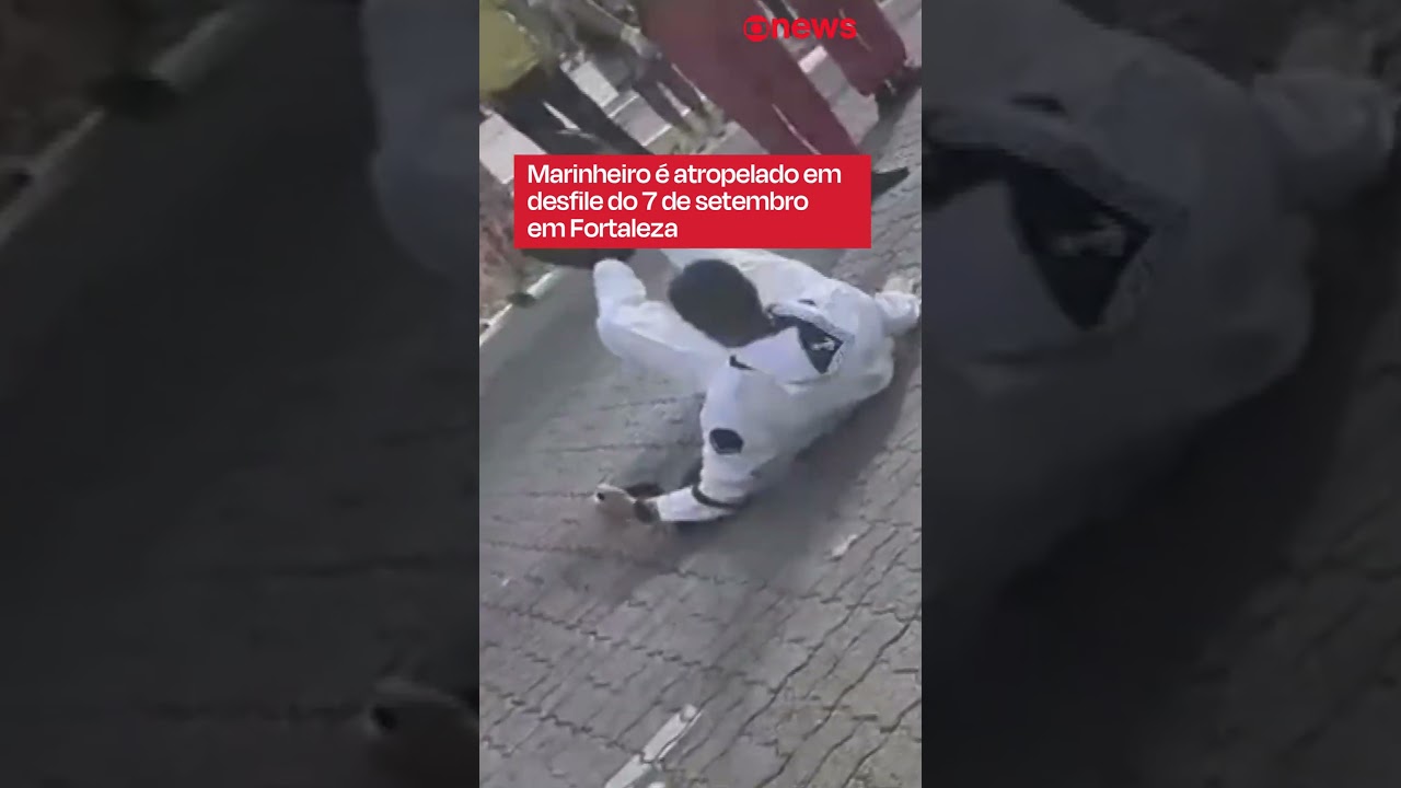 Militar da Marinha é atropelado em desfile do 7 de setembro em Fortaleza