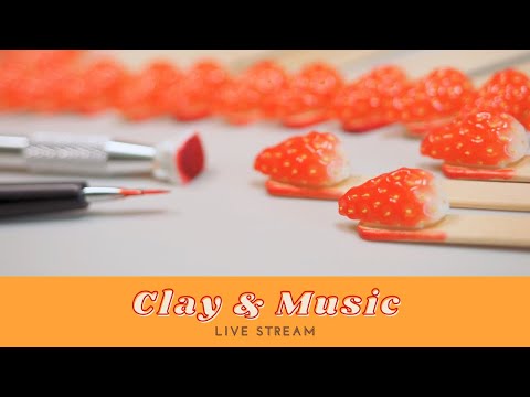【🔴LIVE】リアルなラズベリー作り✨ | Crafting Realistic Raspberries | 🎧BGM/Silent Craft/Work with Me