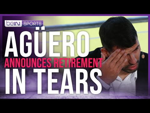 AgÃ¼ero Bids Tearful Farewell To Football Career