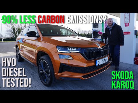 Skoda Karoq using HVO diesel | 90% less carbon emissions!