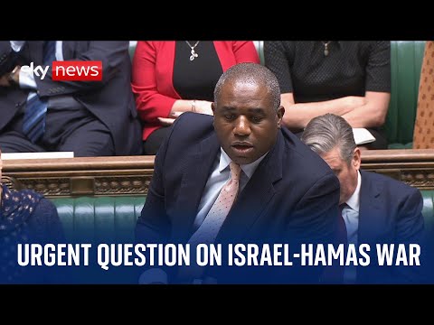 Urgent Question in the House of Commons on the situation in Gaza | Monday, 8 January 2024