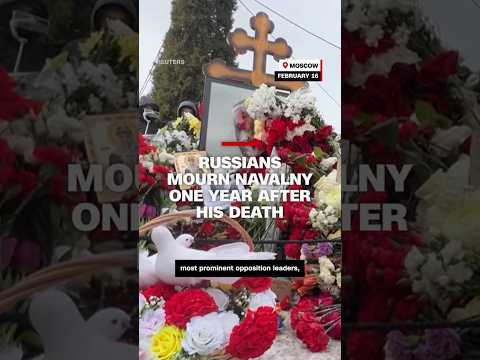 Russians mourn Navalny one year after his death