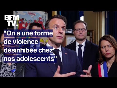 Une forme de violence désinhibée chez nos adolescents: Emmanuel Macron s'exprime sur l'école