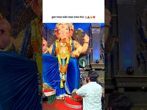 तुझ्या पायावर माखेल माझ्या जन्माच गोंधन 🥺🙇🏻♂️#ganpati #ganpatibappa #aagman2025 #ganpatistatus