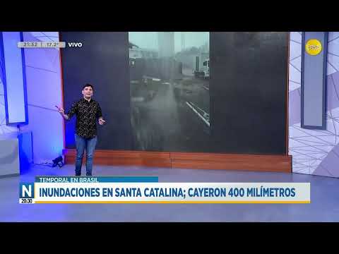Brasil: inundaciones en Santa Catalina; cayeron 400 milímetros ?N20:30?18-04-24