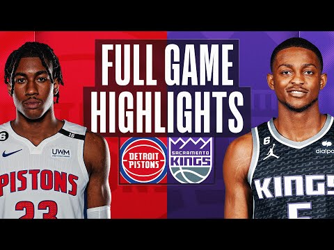 PISTONS at KINGS | NBA FULL GAME HIGHLIGHTS | November 20, 2022 video clip