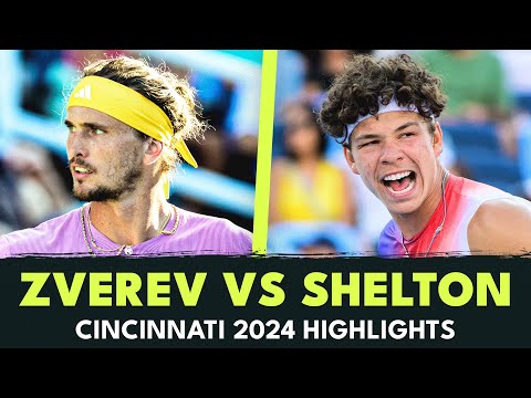 Alexander Zverev vs Ben Shelton THRILLER 🤯 | Cincinnati 2024 Highlights