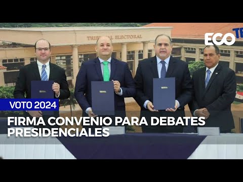 Tribunal Electoral y medios de comunicación firman convenio para debates presidenciales | #voto24
